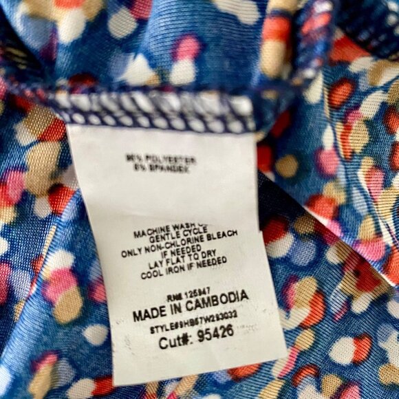 Ava & Grace Sleeveless Top Quarter Button Women's Petite Medium PM - Picture 7 of 7